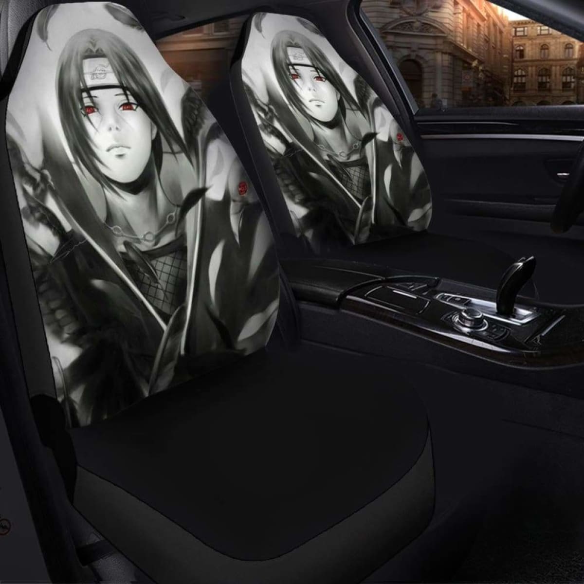 Uchiha Itachi Black And White Seat Covers 101719 Universal Fit