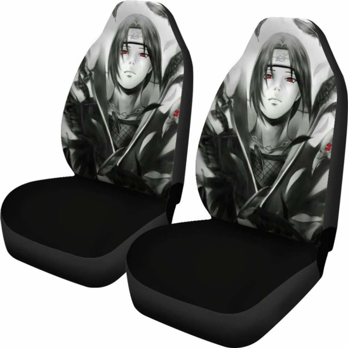 Uchiha Itachi Black And White Seat Covers 101719 Universal Fit