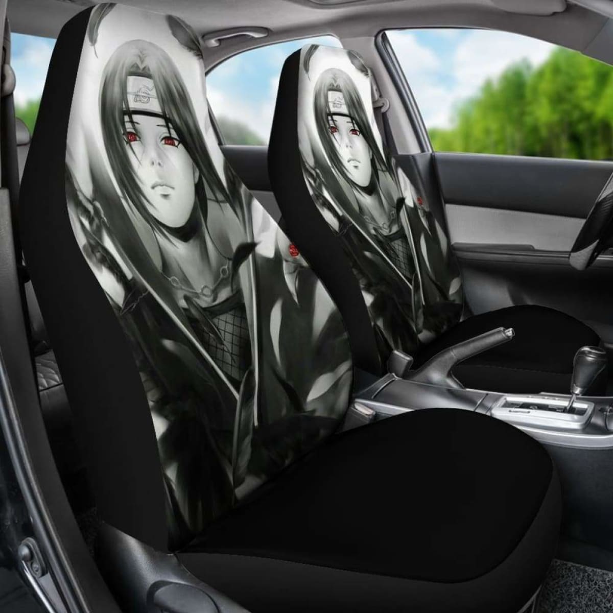 Uchiha Itachi Black And White Seat Covers 101719 Universal Fit