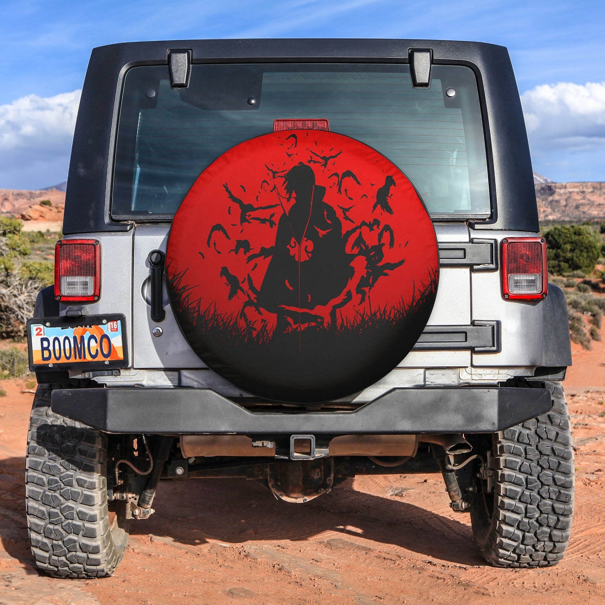Uchiha Itachi Shadow Spare Tire Cover