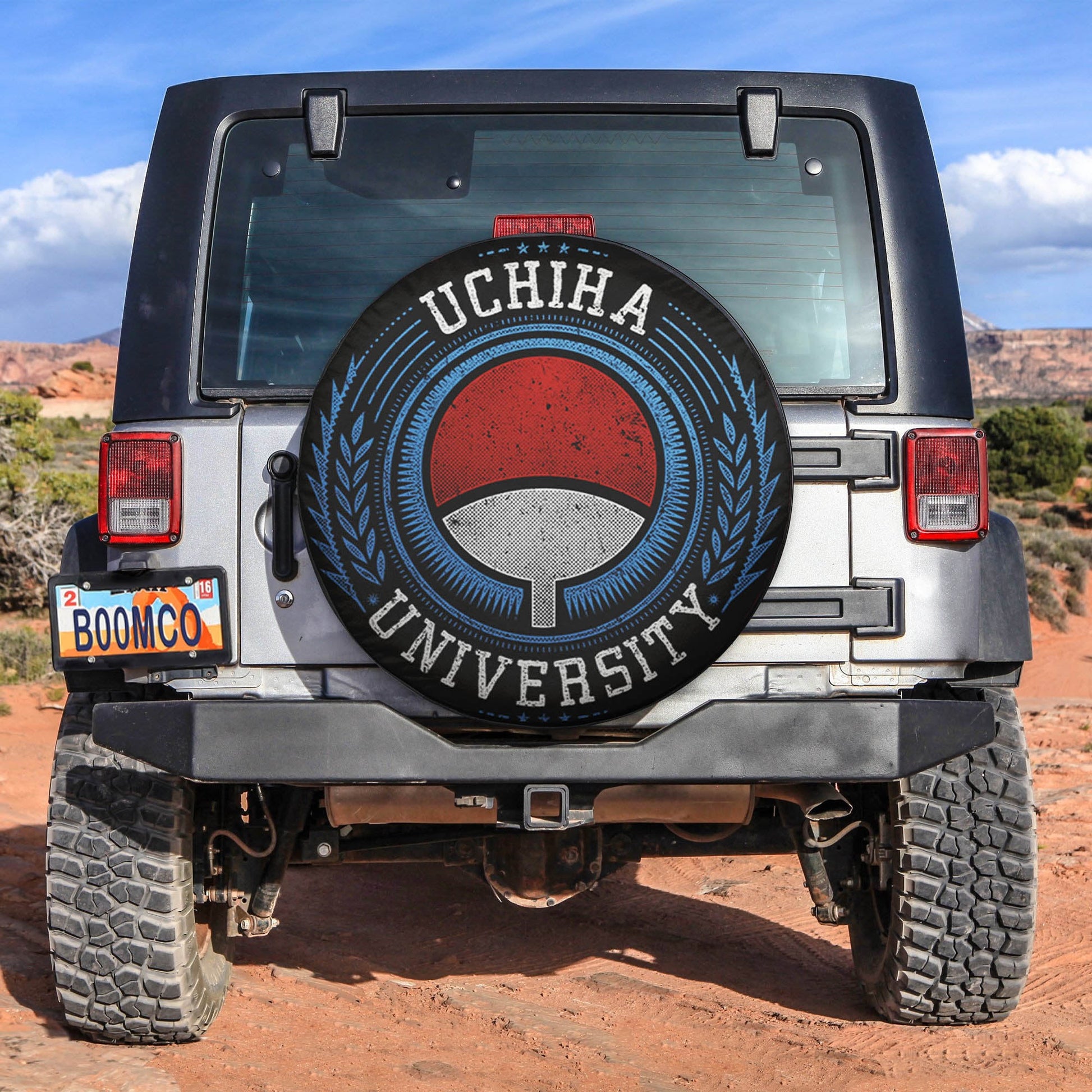 Uchiha University Spare Tire Cover