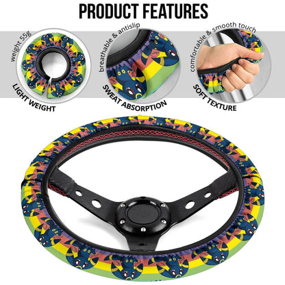Umbreon Anime Custom Car Steering Wheel Cover