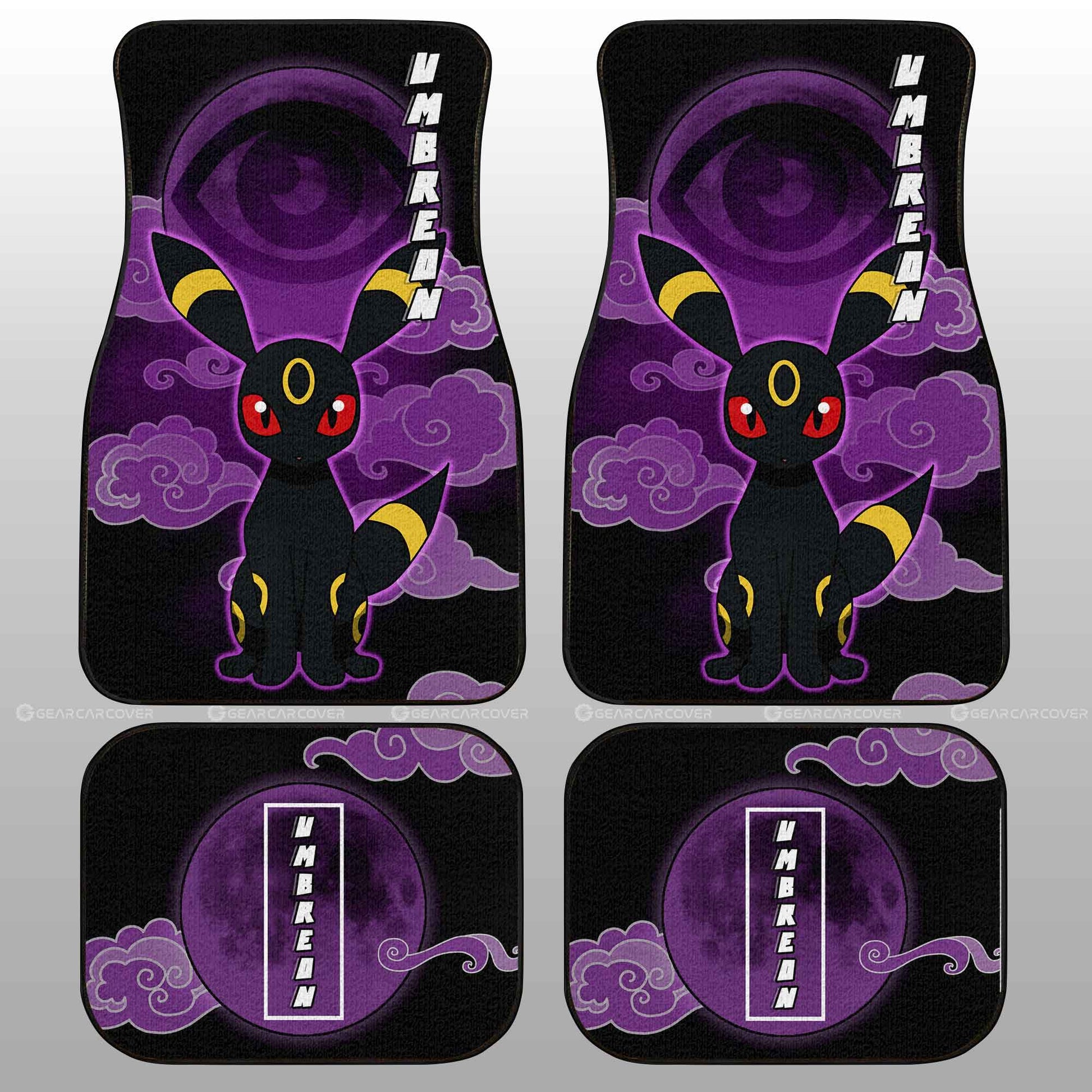 Umbreon Car Floor Mats Custom Anime Car Accessories For Anime Fans