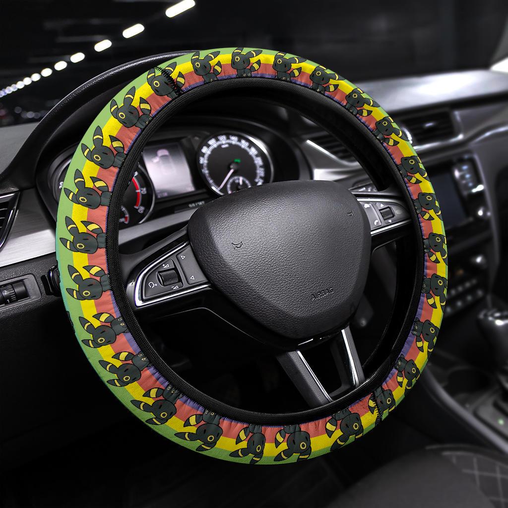 Umbreon Eevee Anime Custom Car Steering Wheel Cover