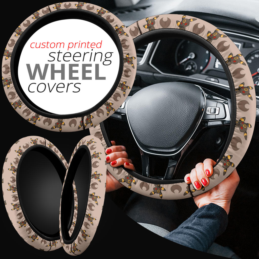 Umbreon Eevee Evolution Car Steering Wheel Cover