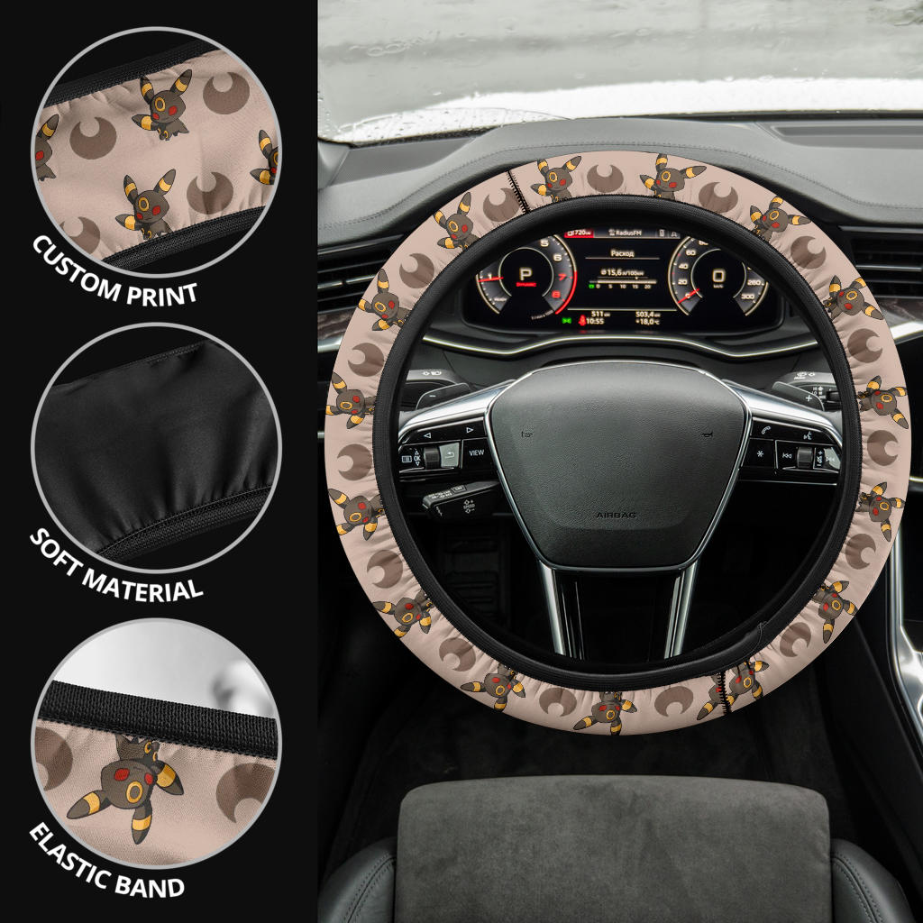 Umbreon Eevee Evolution Car Steering Wheel Cover