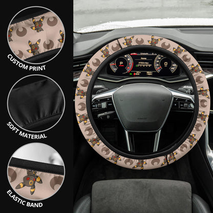 Umbreon Eevee Evolution Car Steering Wheel Cover