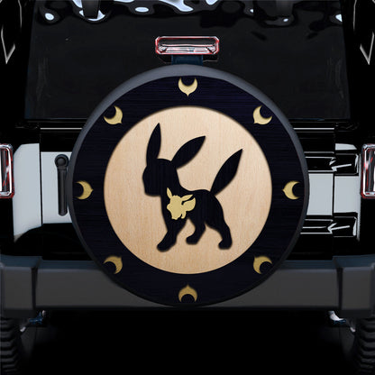 Umbreon Eevee Evolution Wood Car Spare Tire Cover