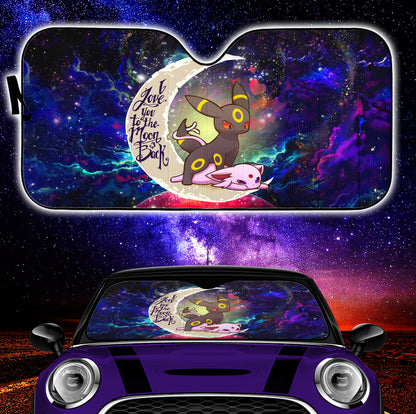 Umbreon Espeon Eevee Evolution Pokemon Love You To The Moon Galaxy Car Auto Sunshades