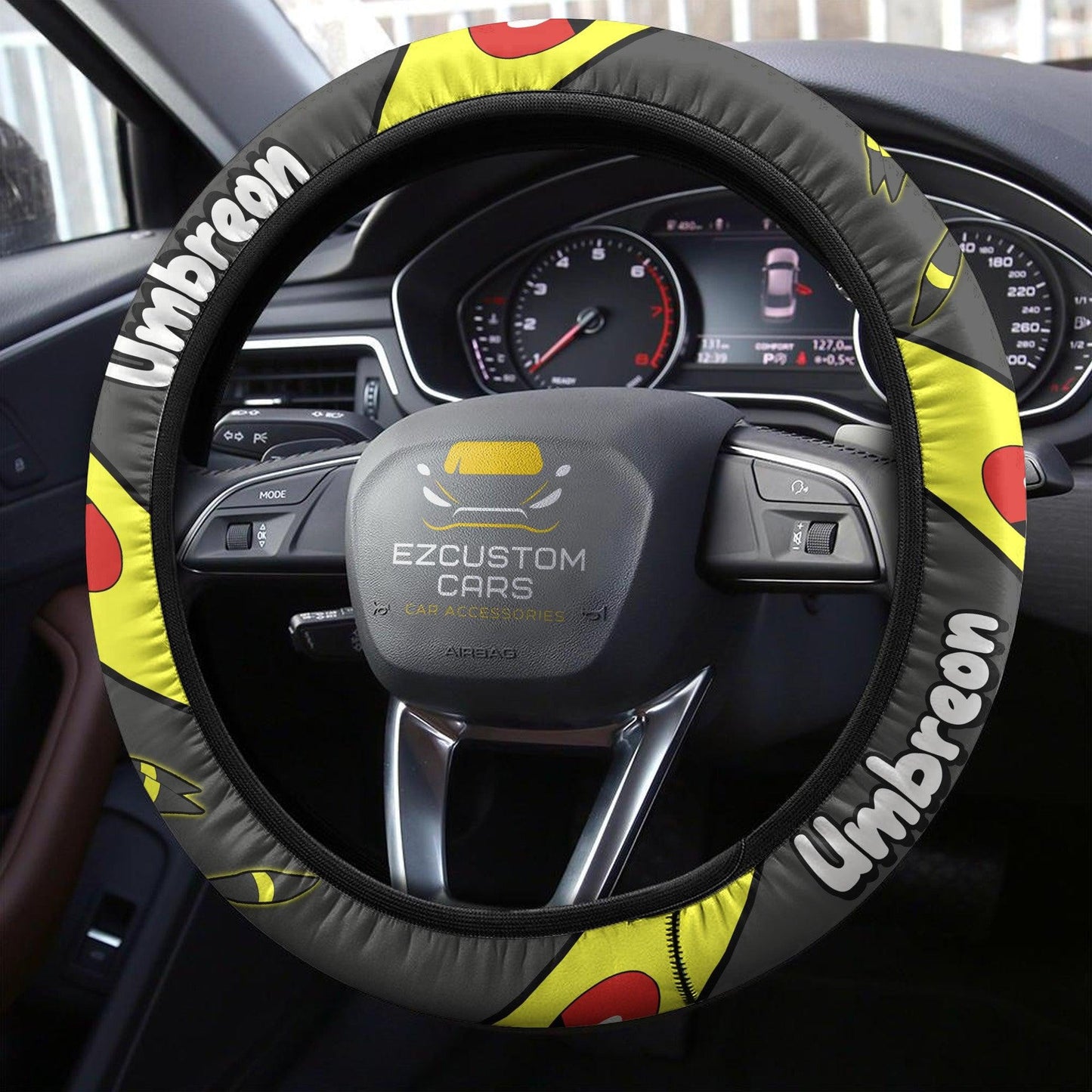 Umbreon Pokemon Anime Steering Wheel Cover