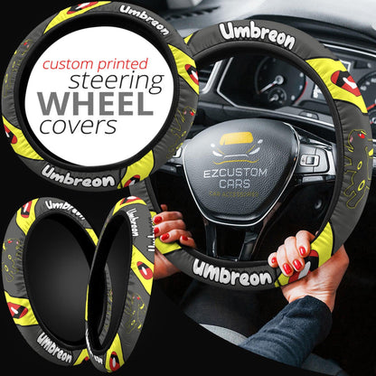 Umbreon Pokemon Anime Steering Wheel Cover