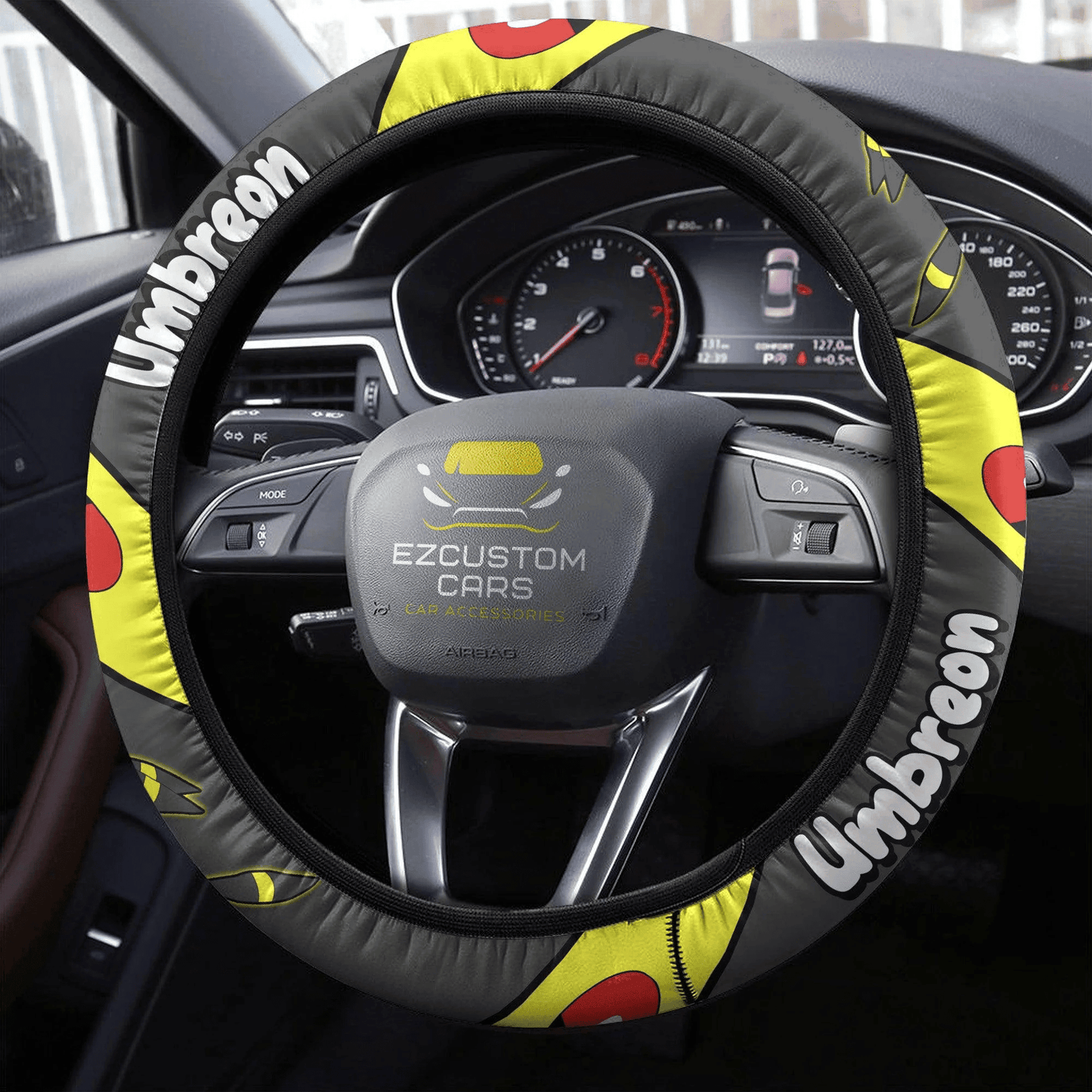 Umbreon Pokemon Anime Steering Wheel Cover