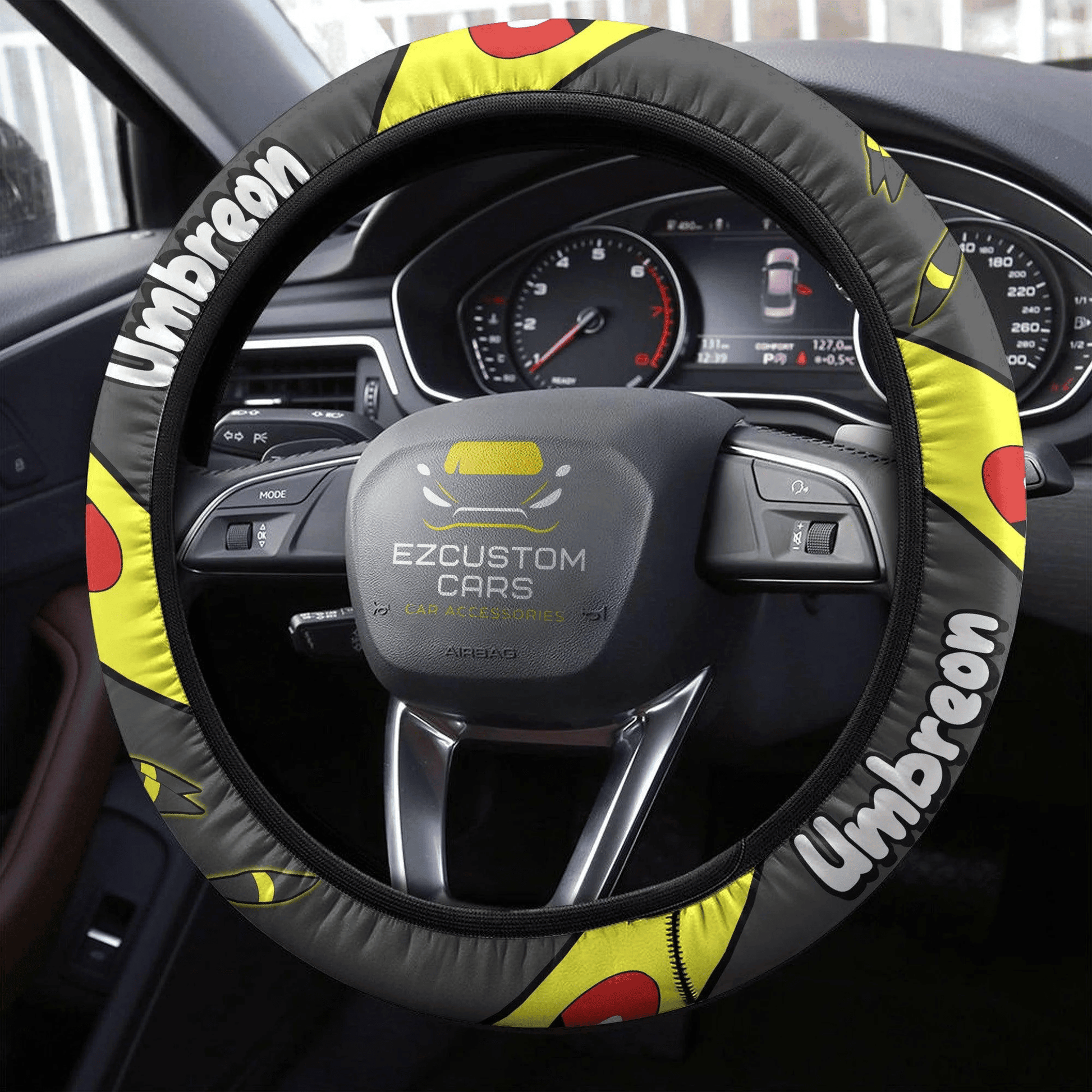 Umbreon Pokemon Anime Steering Wheel Cover