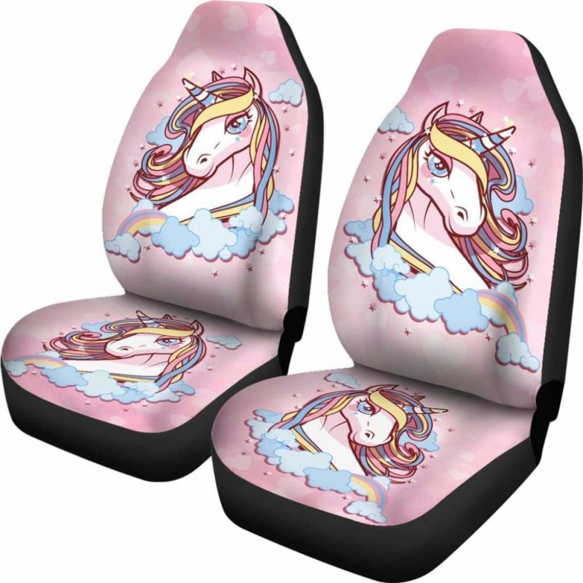 Unicorn Cute Cartoon Car Seat Covers Universal Fit 051012