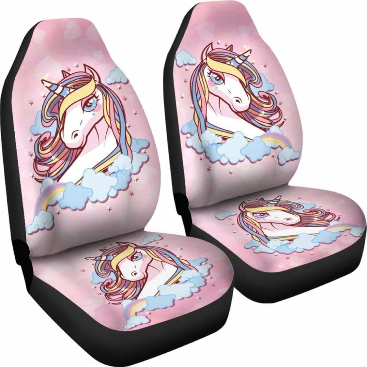 Unicorn Cute Cartoon Car Seat Covers Universal Fit 051012