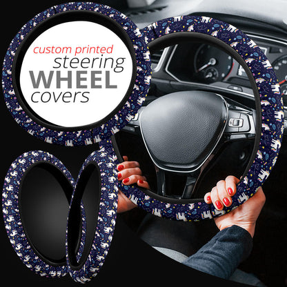 Unicorn Donut Premium Car Steering Wheel Cover
