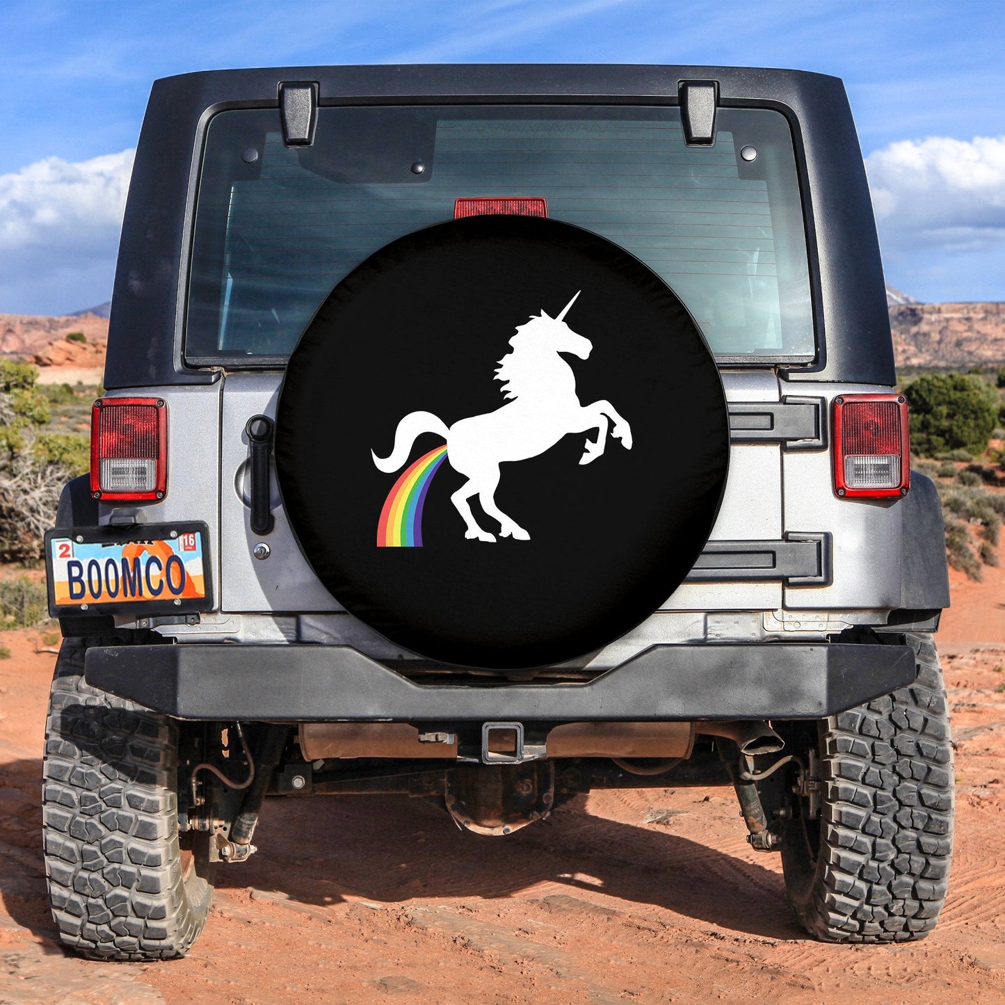 Unicorn Horse Funny Spare Tire Cover