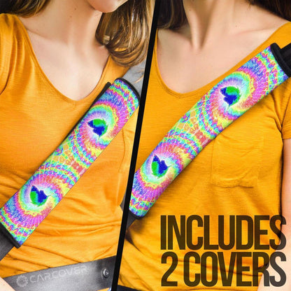 Unicorn Tie Dye Seat Belt Covers Custom Hippie Car Accessories Gifts