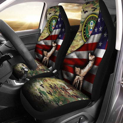 United States Army Car Seat Covers Custom American Flag Car Interior Accessories