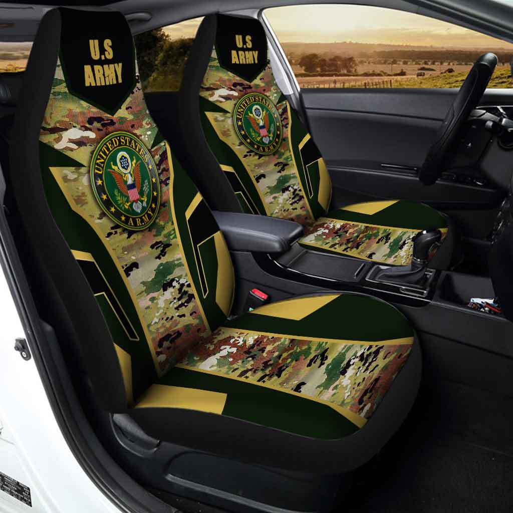 United States Army Car Seat Covers Custom Camouflage Car Accessories