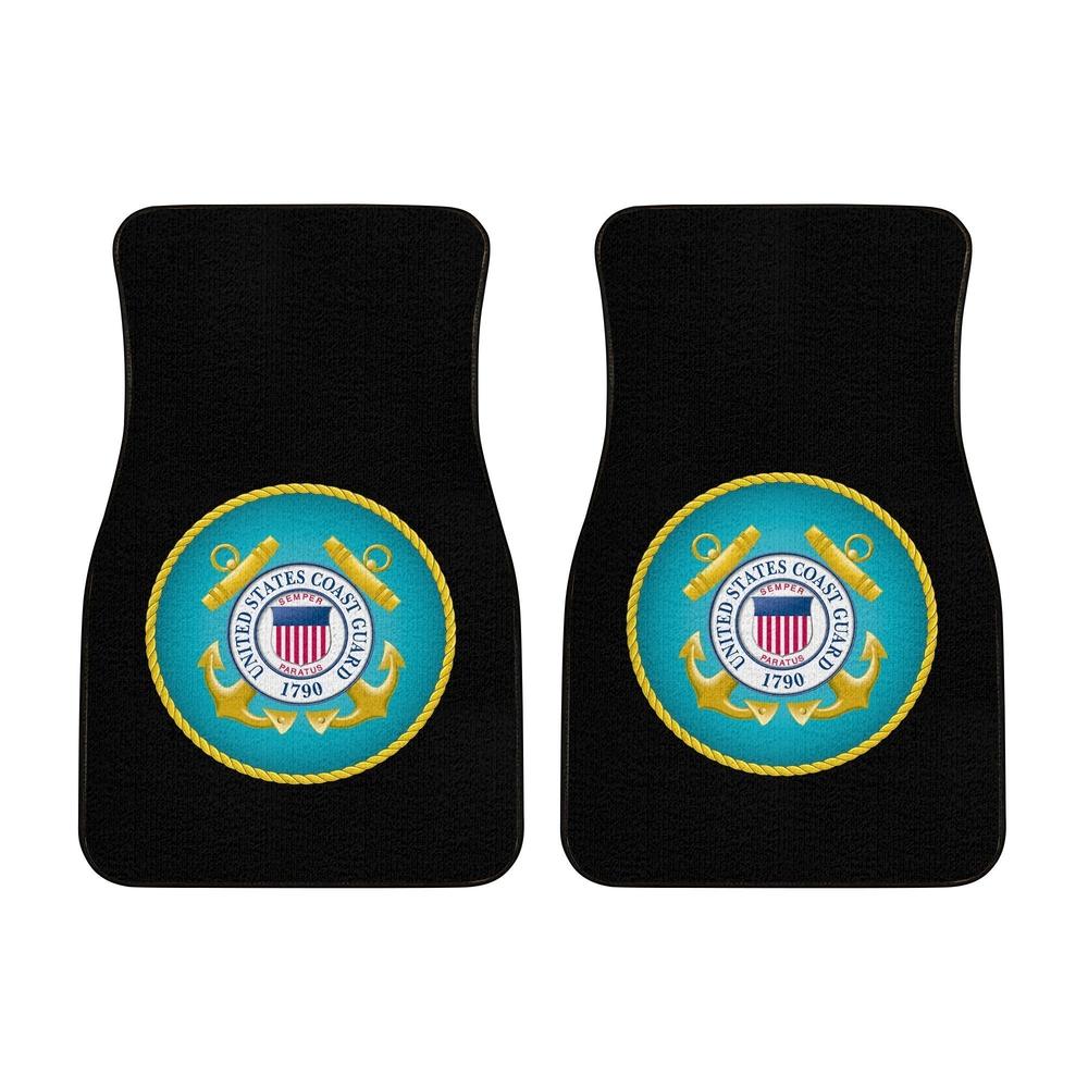 United States Coast Guard Armorial Car Floor Mats Custom Printed