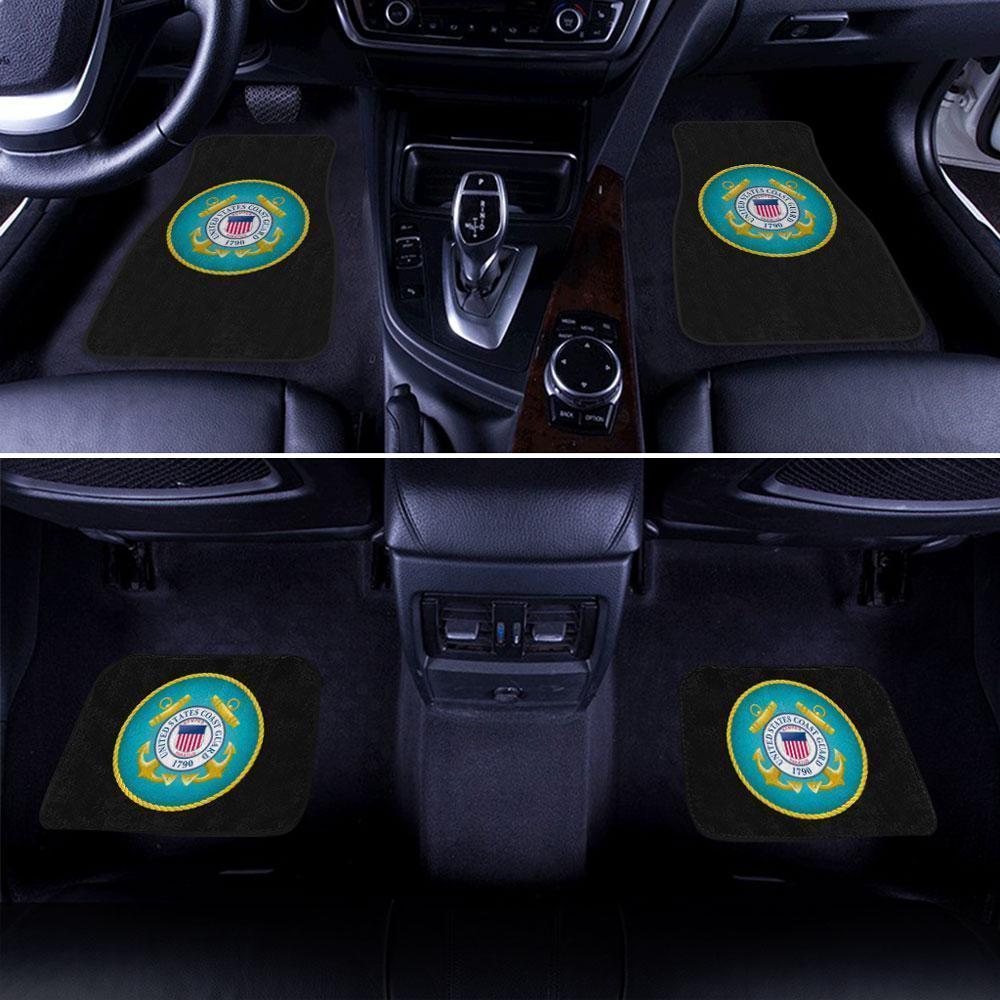 United States Coast Guard Armorial Car Floor Mats Custom Printed