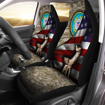 United States Coast Guard Car Seat Covers Custom Car Interior Accessories