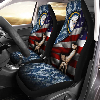 United States Navy Car Seat Covers Custom US Flag Car Interior Accessories