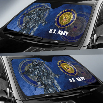 United States Navy Car Sunshade Custom US Military Car Accessories