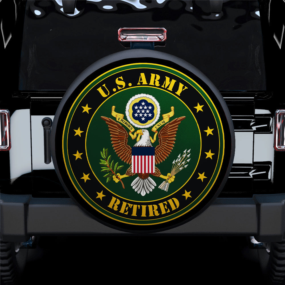 United States Retired Logo Car Spare Tire Cover