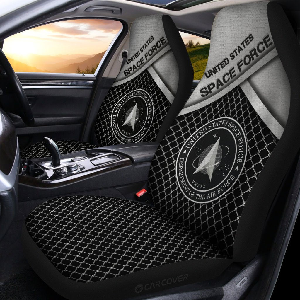 United States Space Force Car Seat Covers Custom US Military Car Accessories
