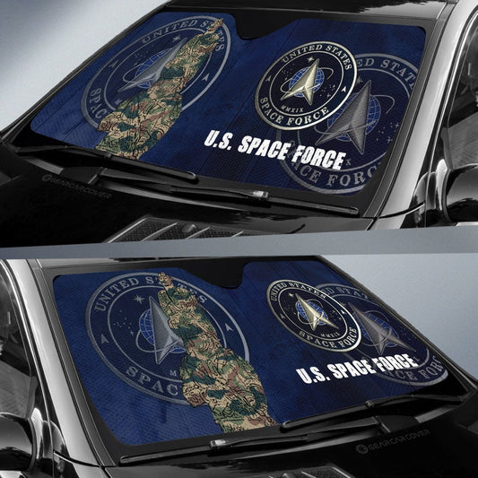 United States Space Force Car Sunshade Custom US Military Car Accessories