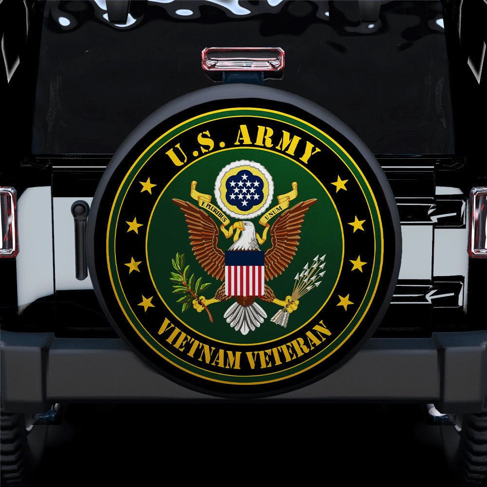 United States VN Veteran Logo Car Spare Tire Cover