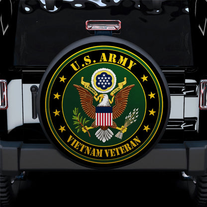 United States VN Veteran Logo Car Spare Tire Cover