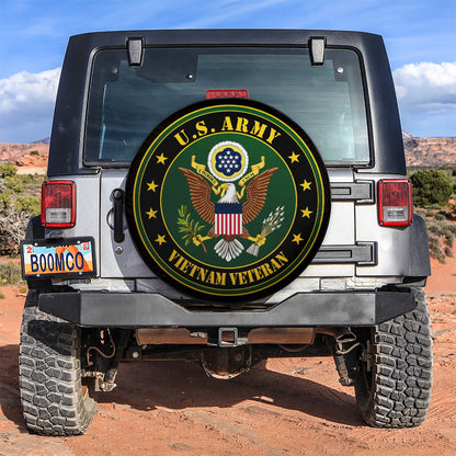 United States VN Veteran Logo Car Spare Tire Cover