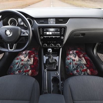 Until My Last Breath Car Floor Mats Custom Skull Girl Car Accessories