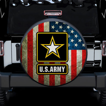 Us Army American Flag Car Spare Tire Cover