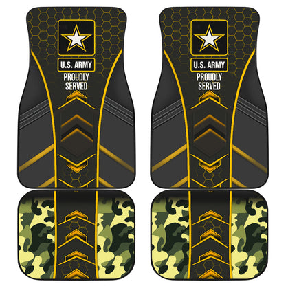 Us Army Proudy Served Car Floor Mats