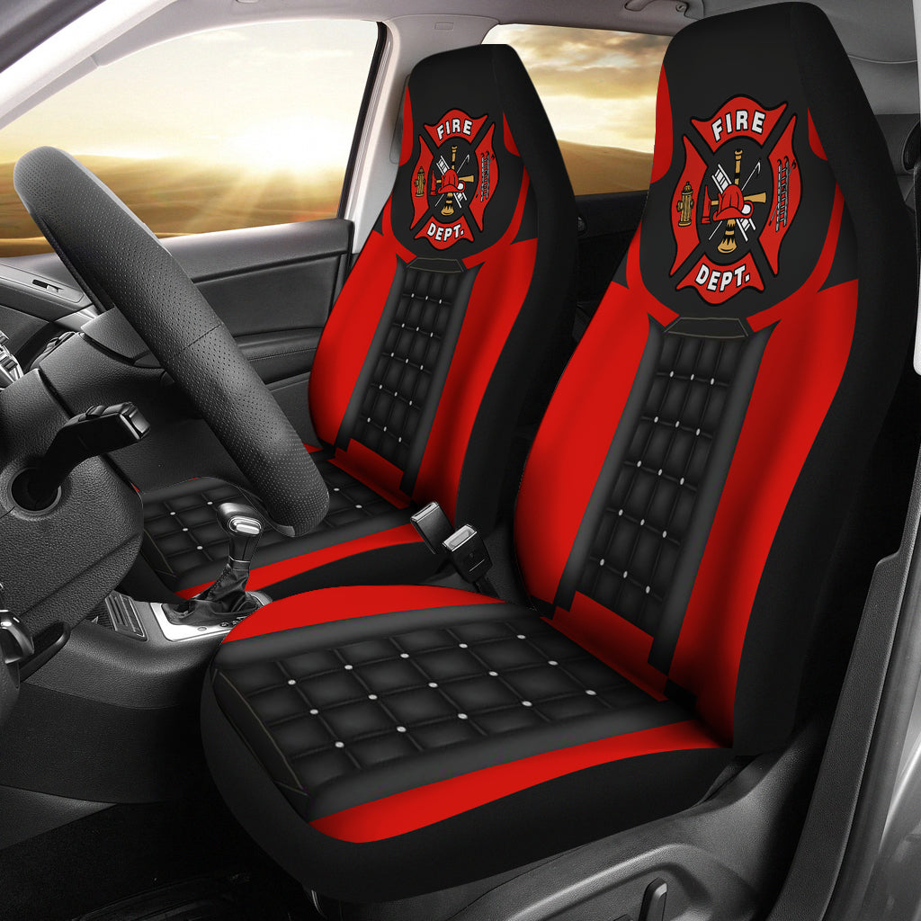 Us Fire Fighter 2 Car Seat Cover