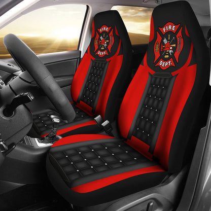 Us Fire Fighter 2 Car Seat Cover