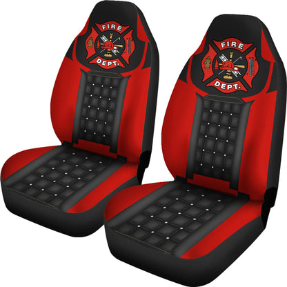 Us Fire Fighter 2 Car Seat Cover