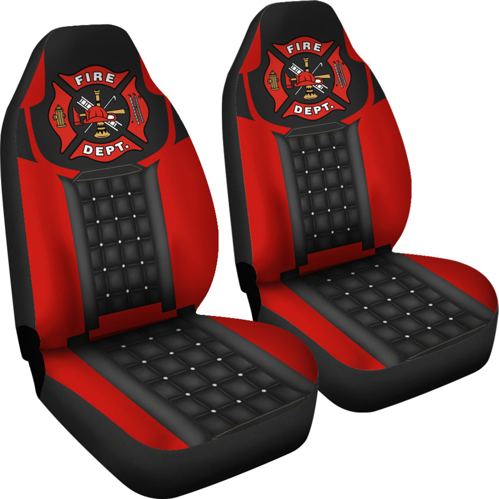 Us Fire Fighter 2 Car Seat Cover