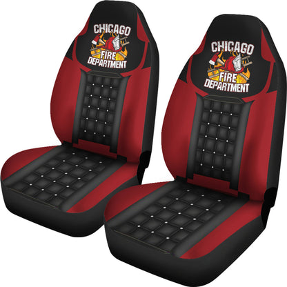 Us Fire Fighter 3 Car Seat Cover