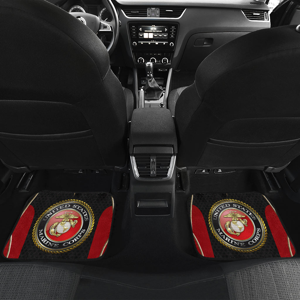 Us Marine Corps 2 Car Floor Mats Car Accessories