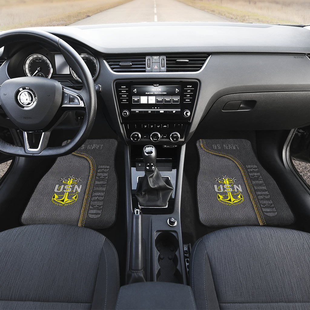 Us Navy Get In Sit Down Shut Up Hold On Retired Car Floor Mats