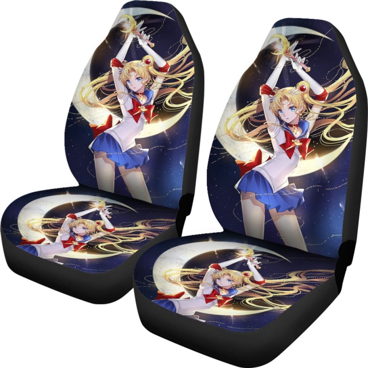 Usagi Tsukino Beauty Car Seat Covers Sailor Moon Manga Fan Gift H031620 Universal Fit 225311