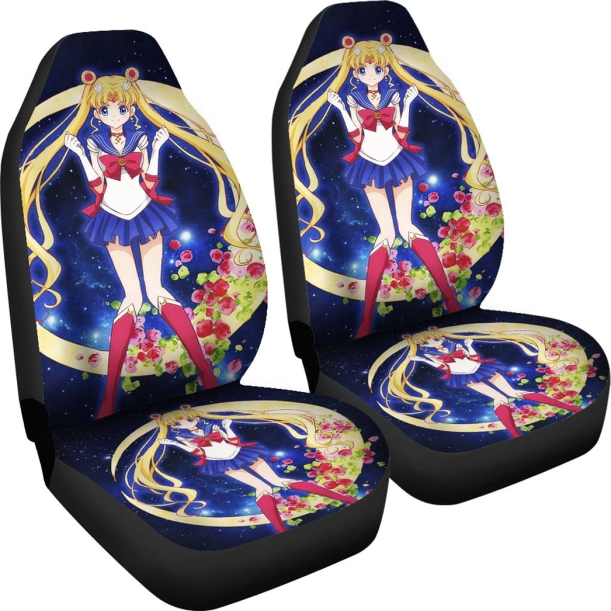 Usagi Tsukino Cute Car Seat Covers Sailor Moon Manga H031620 Universal Fit 225311