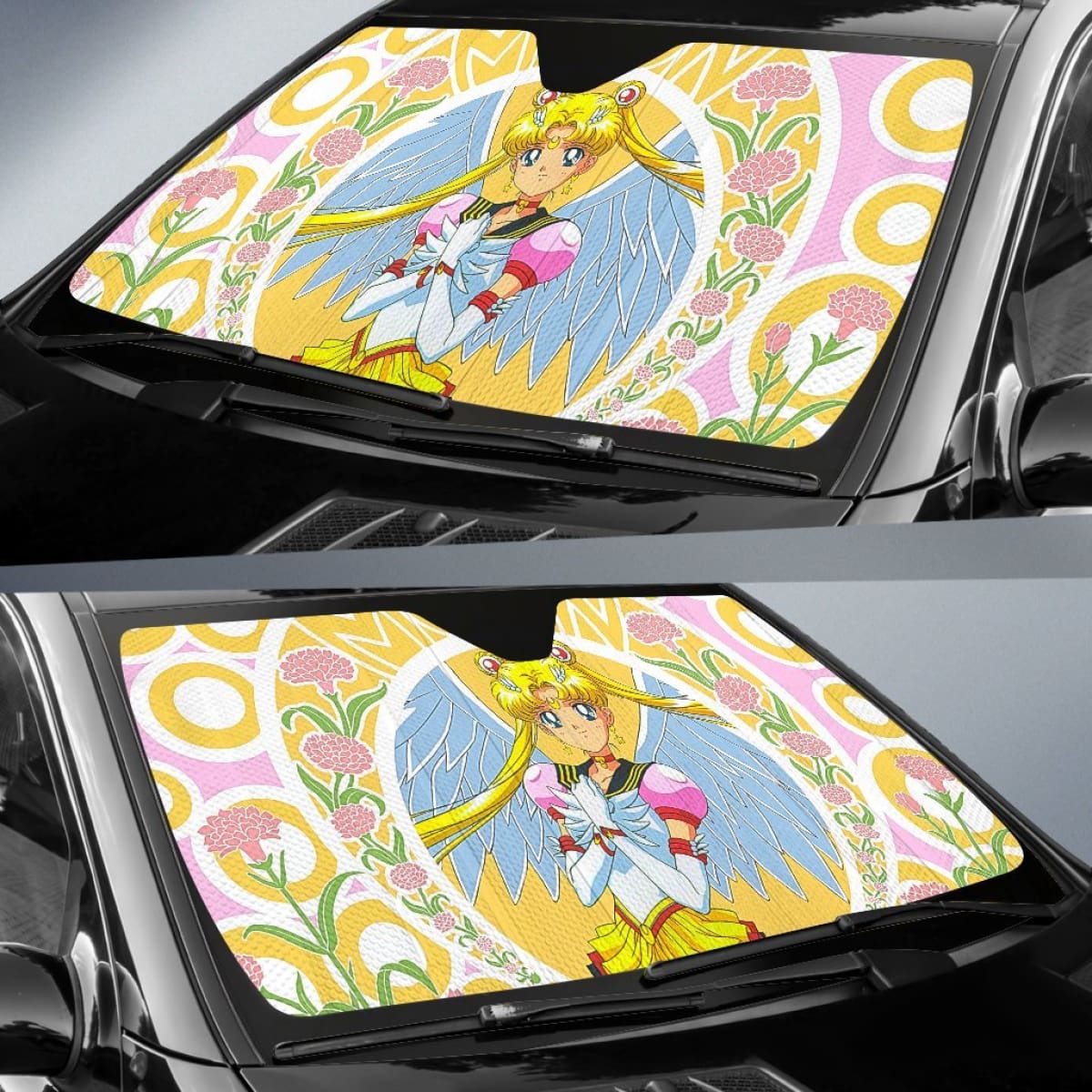 Usagi Tsukino Cute Car Sun Shades Sailor Moon Manga H033120 Universal Fit 225311