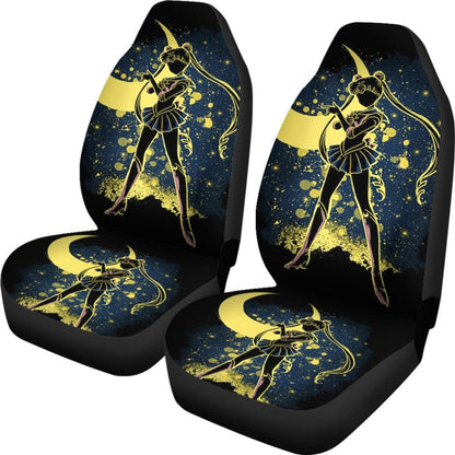 Usagi Tsukino Shadow Car Seat Covers Sailor Moon Manga H031620 Universal Fit 225311