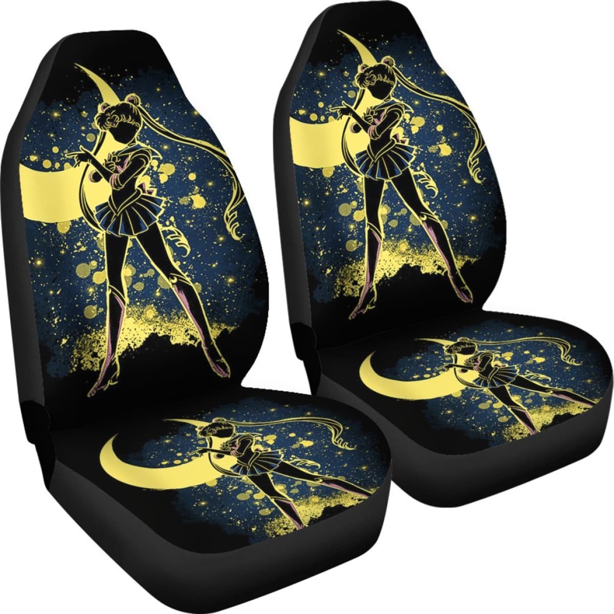 Usagi Tsukino Shadow Car Seat Covers Sailor Moon Manga H031620 Universal Fit 225311